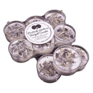 Amethyst Crystal Tealight Candles